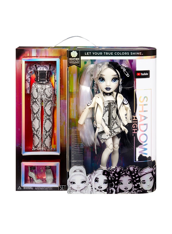 Shadow S1 Heather Grayson Grayscale 11 Inch Fashion Doll, 2 Grey Designer Outfits To Mix And Match With Accessories