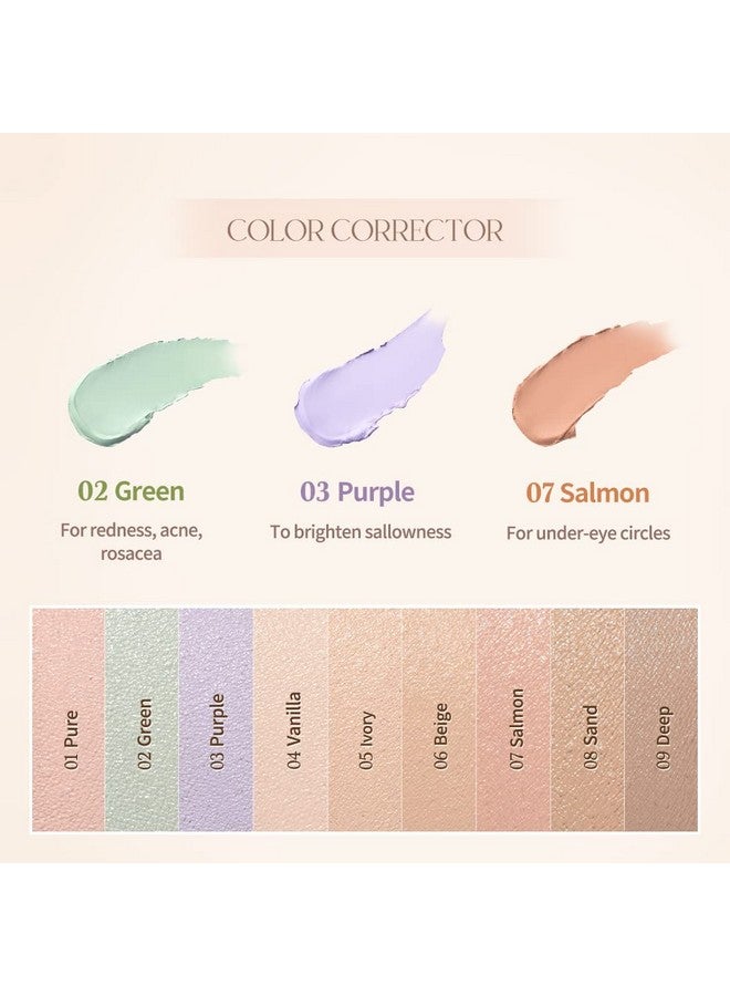 Pro Concealer Palette (01 Cover) ; Color Corrector ; Korean Makeup ; Vegan