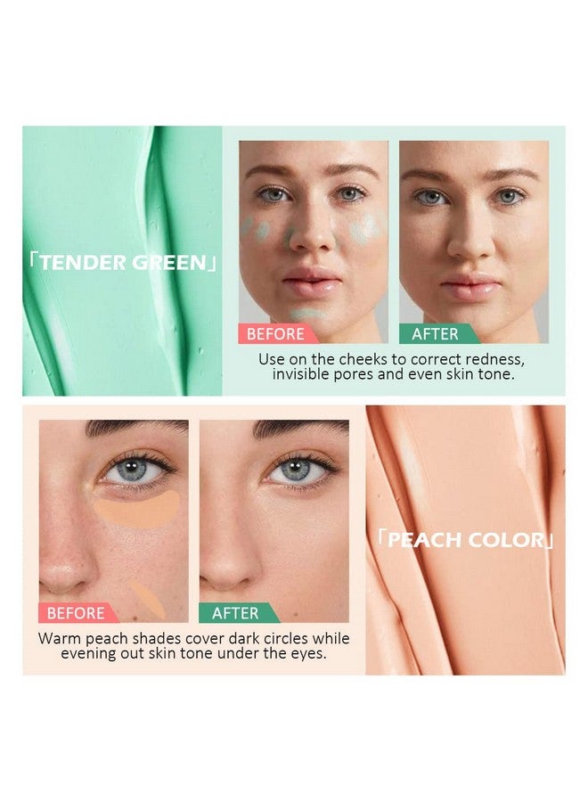 6 Color Blue Green Pink Yellow Concealer,Cream Contour And Color Corrector Palette,Color Corrector For Dark Circles,Color Correcting Concealer Palette,Cream Concealer Corrector,Green Color Corrector