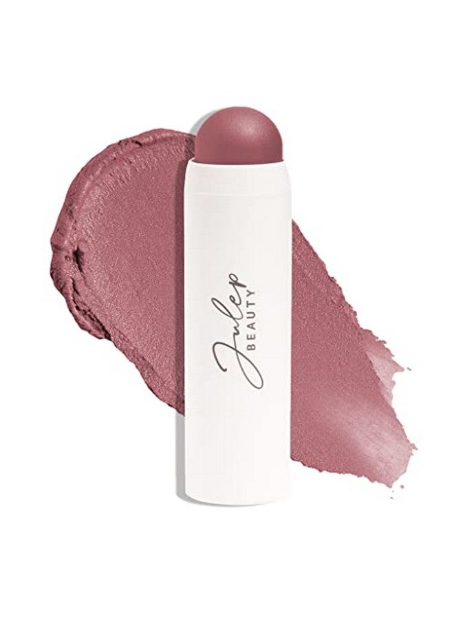 Skip The Brush Cream To Powder Blush Stick Muted Mauve Blendable And Buildable Color 2In1 Blush And Lip Makeup Stick