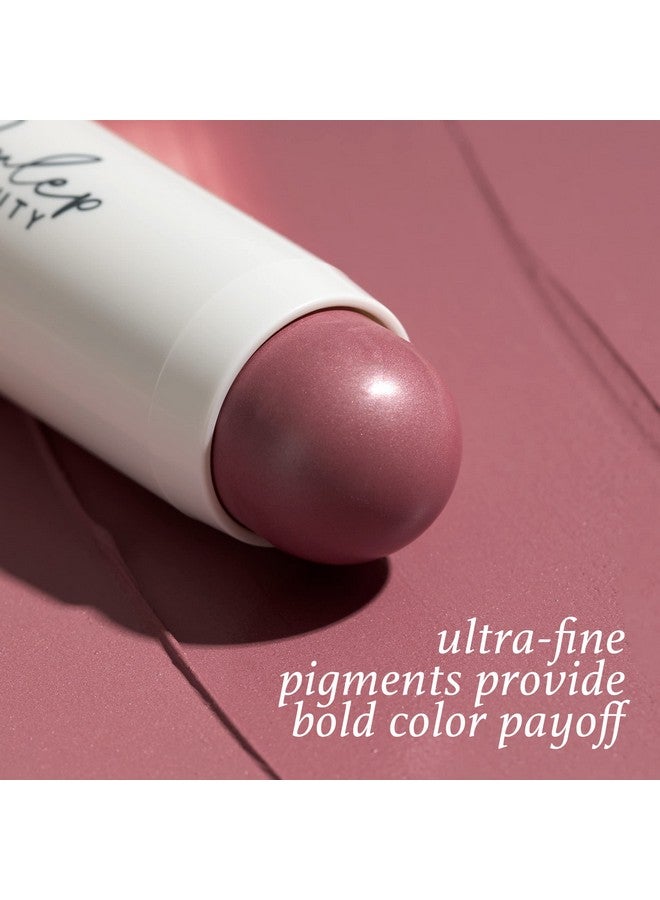 Skip The Brush Cream To Powder Blush Stick Muted Mauve Blendable And Buildable Color 2In1 Blush And Lip Makeup Stick