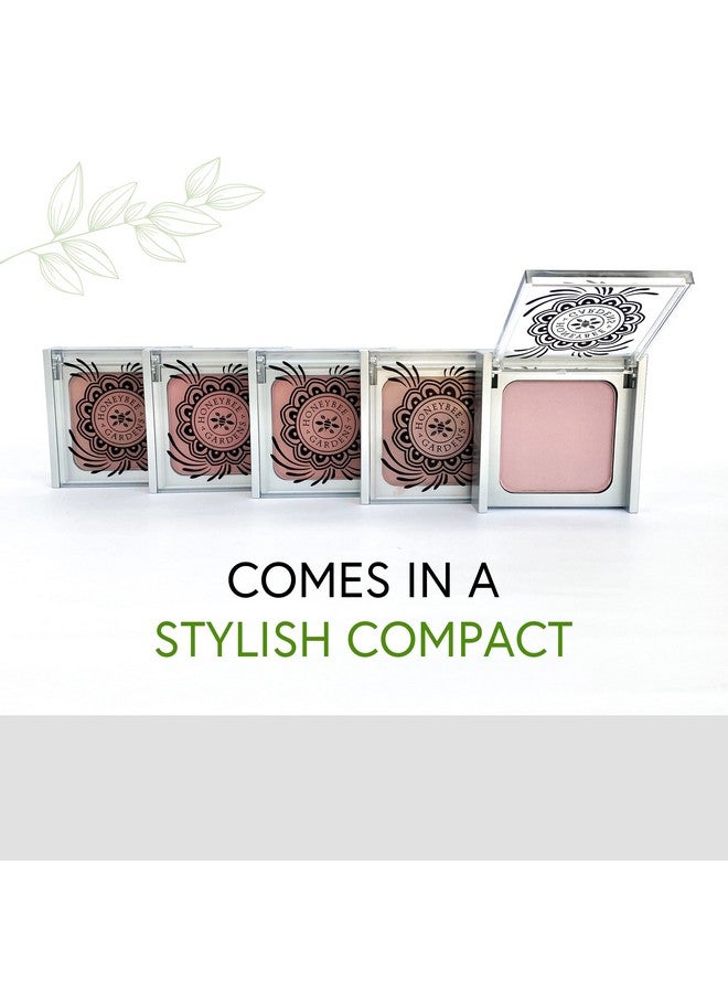 Longwearing Complexion Perfecting Blush In Euphoria (Peach Pink) Highly Pigmented Evens Skin Tone And Texture Vegan, Cruelty Free, Gluten Free, Net Wt. 8.5 G