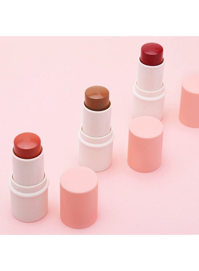 Cream Blush Stick, Multi Face Blush For Cheek, Lip And Eye, Pigmented Matte Finish For Natural Flush Color, Buildable And Lightweight