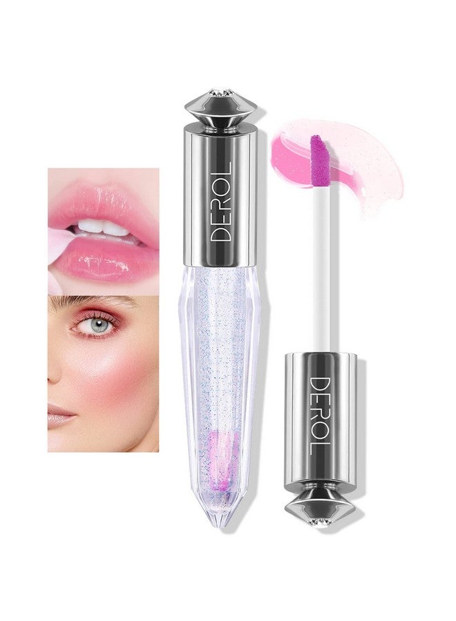 Color Changing Clear Liquid Blush For Cheeks And Lips, Moisturizing Multiuse Rouge Blush Gel, Magic Tinted Balm Waterproof Transparent Cream Liquid Blush, Glossy Shiny Finish Korean Blush Makeup 5Ml