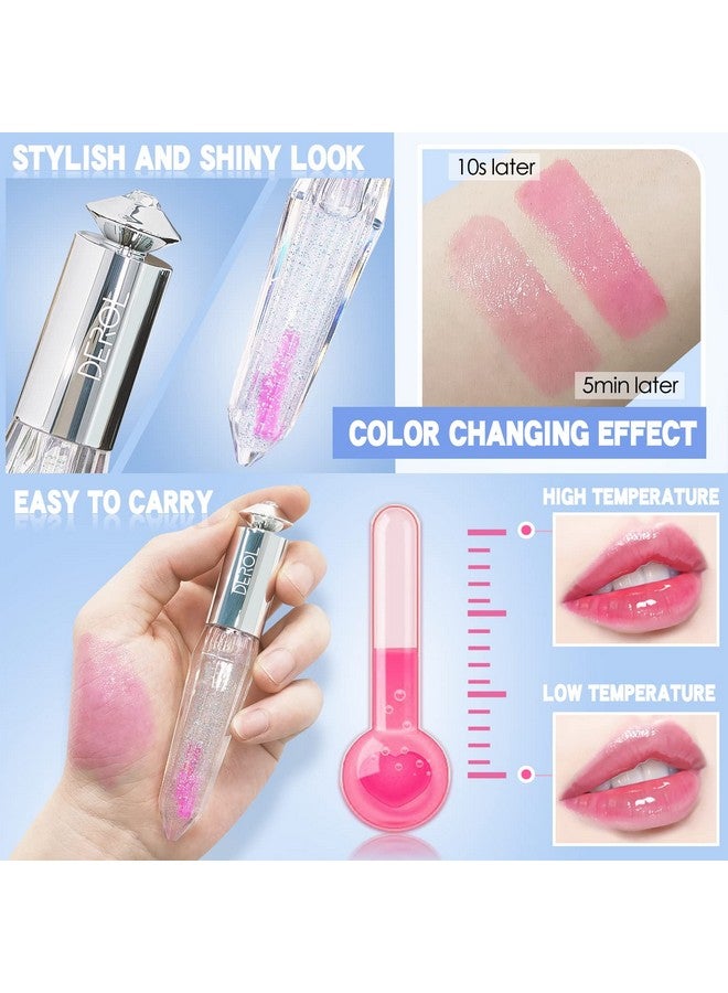 Color Changing Clear Liquid Blush For Cheeks And Lips, Moisturizing Multiuse Rouge Blush Gel, Magic Tinted Balm Waterproof Transparent Cream Liquid Blush, Glossy Shiny Finish Korean Blush Makeup 5Ml