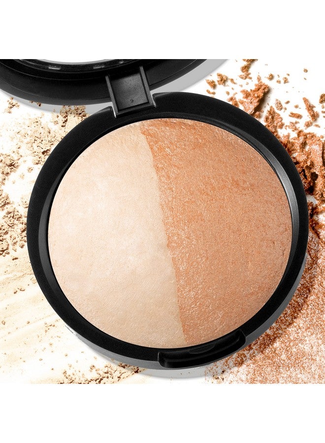 Baked Original Low Glow Illuminating Highlighter Duo, French Vanilla;Portofino
