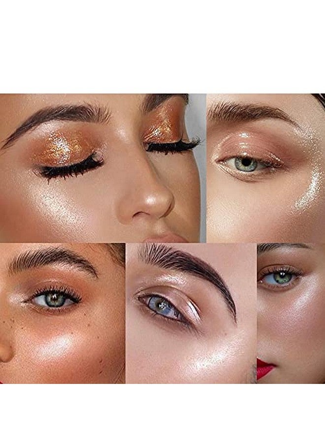 2 Pack Body Luminizer, High Gloss Waterproof Body Luminizer Glitter Face Shimmer Moisturizer Lotion Tan Cream Foundation Makeup Bronzer(101 Rose Gold+103 Glistering Bronze)