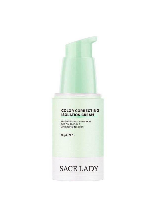 Color Correcting Primer, Face Pore Filler Isolation Cream, Brightening Skin Tone & Adjusting Redness, Oil Control Moisturizing Corrector Base Primer Makeup, 0.7Oz (Green1Pc)