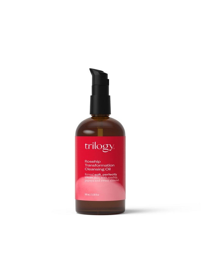 Rosehip Transformation Cleansing Oil, 3.38 Fl Oz Removes Make Up Perfect For Double Cleansing (3.4 Fl Oz)