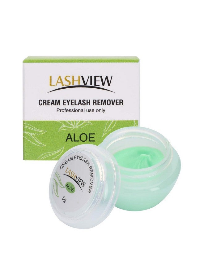 Eyelash Extension Remover Cream, Light Aloe Flavor Cream,Eyelash Adhesive Remover, Low Irritation Cream For Sensitive Skin Professional Eyelash Extensions Dissolves For Salon,5G