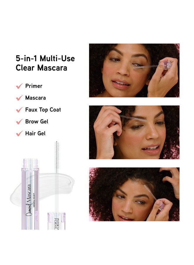 Mineral Wear Diamond Mascara Clear Diamond, Dermatologist Tested, Opthahlamologist Approved, Sensitive Eyes