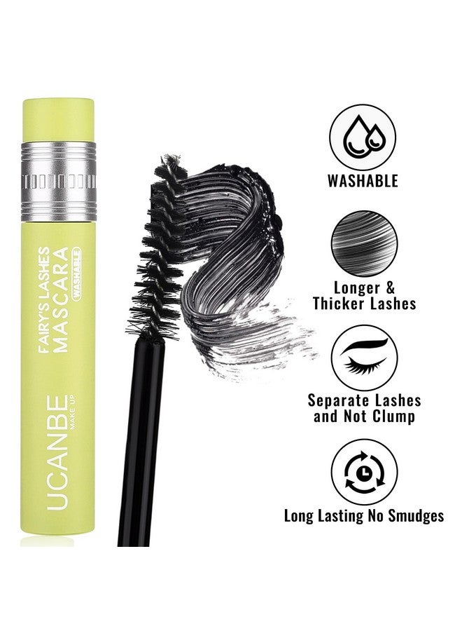 2Pcs Mascara Black Volume And Length, Waterproof Mascara Curling Longstay, Smudgeproof, No Flaking, No Clumps, Hypoallergenic Tubing Thrive Mascara