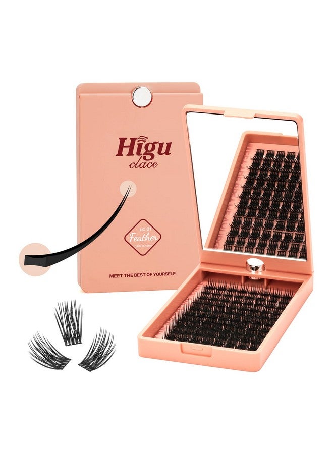 Hg Lash Clusters Diy Eyelash Extensions 88Pcs Ultralightweight And Supersoft Mix1016Mm Higu Clace Cluster Lashes D Curl Eyelash Clusters Diy Lash Extension Clusters (Feather Dmix 1016Mm)