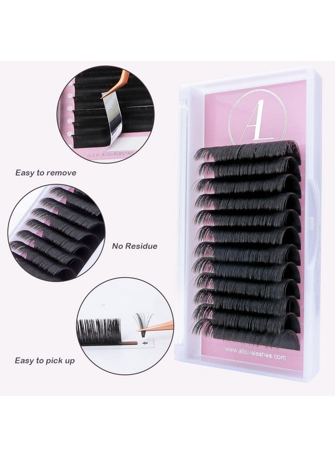 Eyelash Extension Super Easy Fan Volume Lash Extensions 0.05Mm D Curl 1520Mm Mixed Tray Rapid Blooming Volume Lashes Self Fanning Lash Extension Supplies