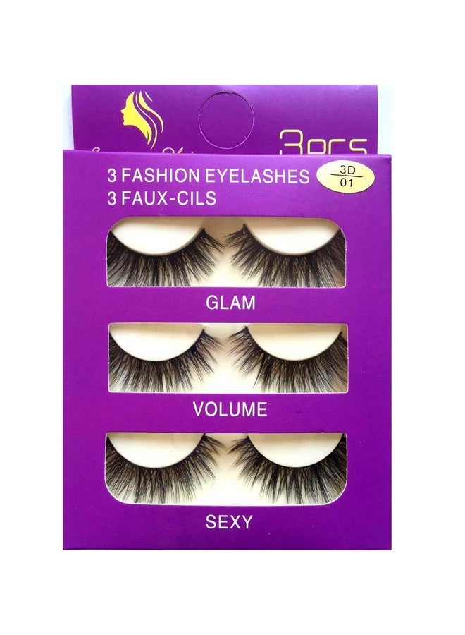 Imported Korea Fiber Faux Mink False Eye Lashes Handmade Reusable Long Cross Volume Dramatic Lashes Natural Look Makeup Thick Black Fake Eyelashes