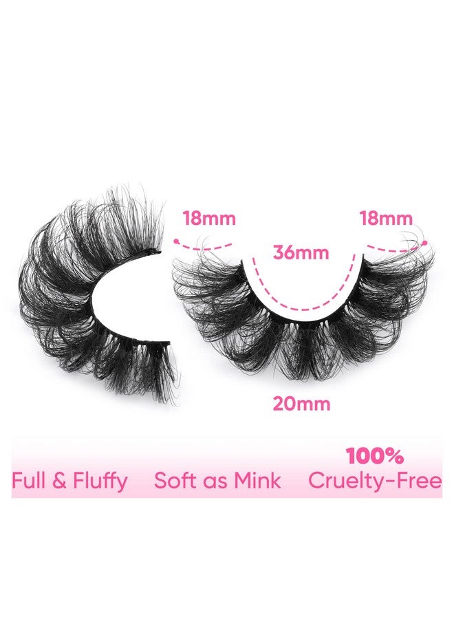 Mink Lashes Fluffy Wispy False Eyelashes 8 Pairs D Curl Faux Mink Lashes That Look Like Extensions Dramatic Long Volume Lashes Pack By Eefofnn