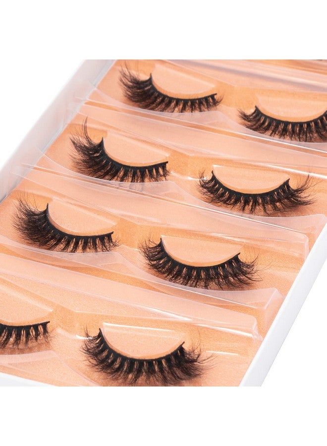 Wispy Lashes False Eyelashes Cat Eye Lashes 5 Pairs 6D Lash Extension Kit Fluffy Lashes Fake Eyelashes Natural False Lashes Reusable Mink Lashes ; Cateye 815Mm