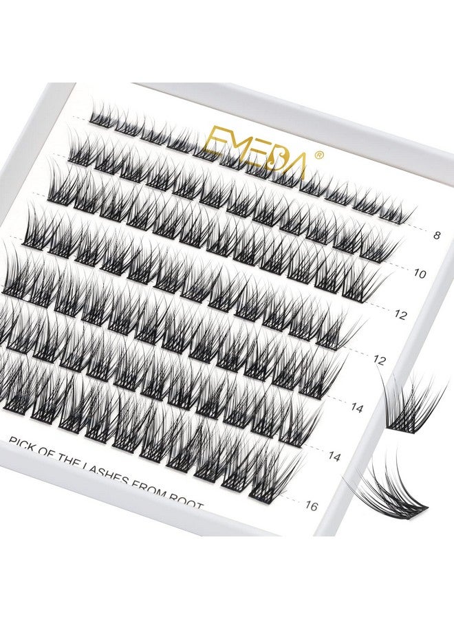 Lash Clusters Wispy 84 Pcs Natural Cluster Lashes C Curl Diy Eyelash Extensions Mix Length Individual Eyelash Clusters Super Thin Band Emeda (Mix 816Mm C Curl Natural Ferry)