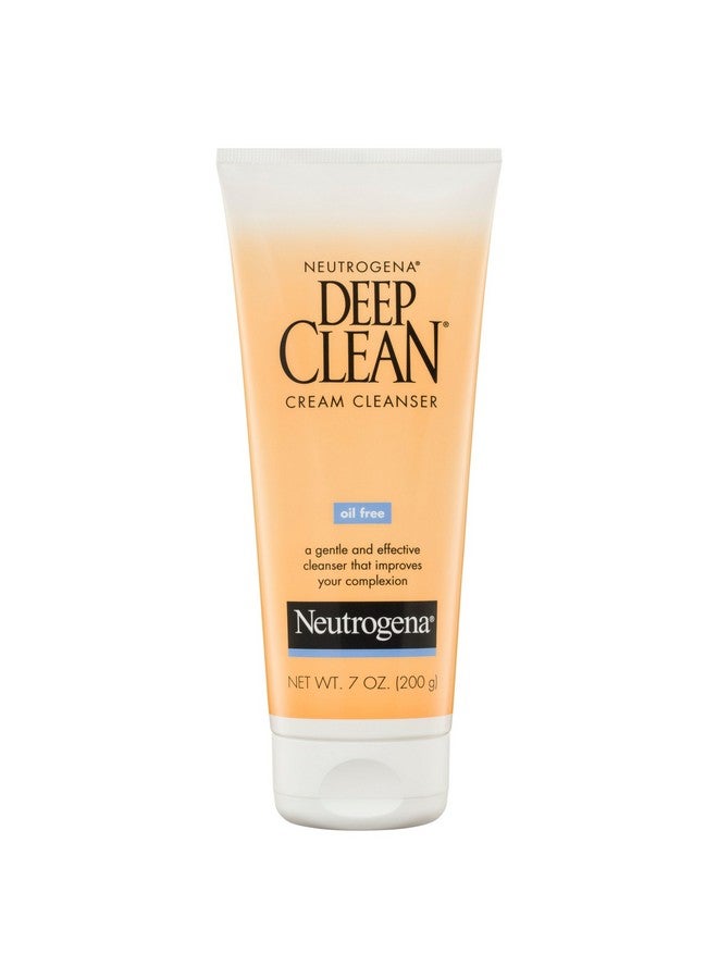 Deep Clean Daily Facial Cream Cleanser With Beta Hydroxy Acid To Remove Dirt, Oil & Makeup, Alcoholfree, Oilfree & Noncomedogenic, 7 Fl. Oz