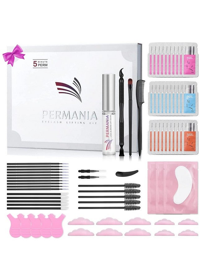 Lash Lift Kit,Lash Perm Kit, Fast Eyelash Lifting 5 Minutes Diy At Home With Strong Glue Disposable Sachet Lash Perming Kit Last 8 Weeks（30Pcs）