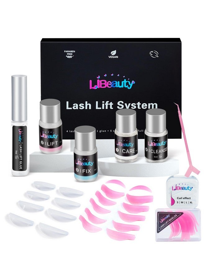 Eyelash Perm Kit Libeauty Lash Lift System With New Lash Curl Pads Fast Lifting Eyelash Lamination Set Suitable For Salon & Home Use