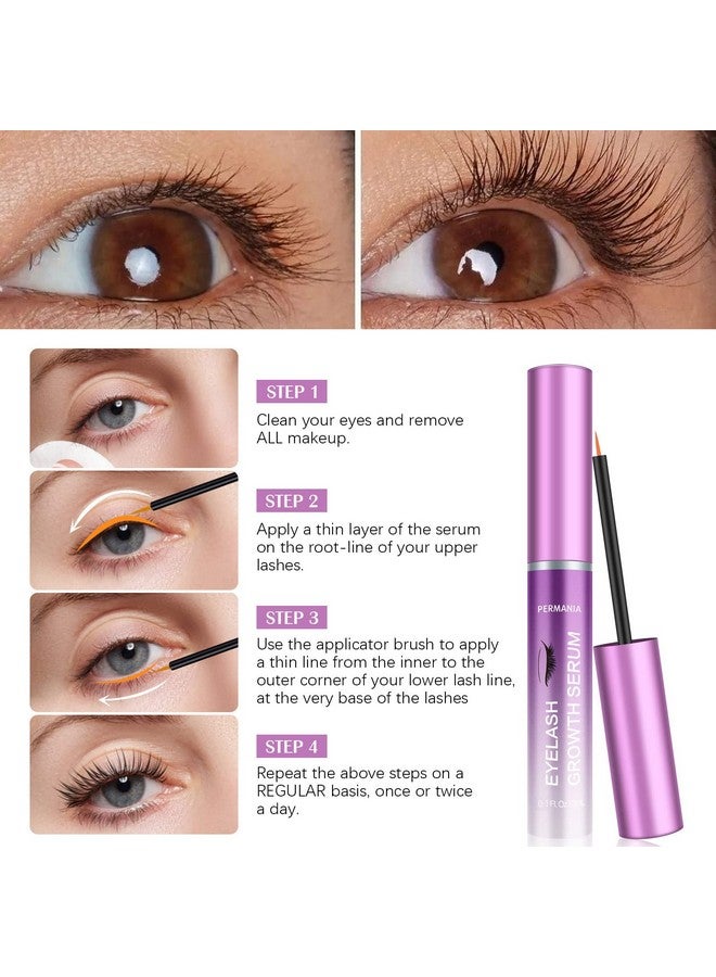 Advanced Eyelash Enhancer Serum, Natural Cruelty Free Lash Nutrient Solution Boosts Hydration And Conditioning Eyelashes Longer & Thicker & Healthier（3Ml)