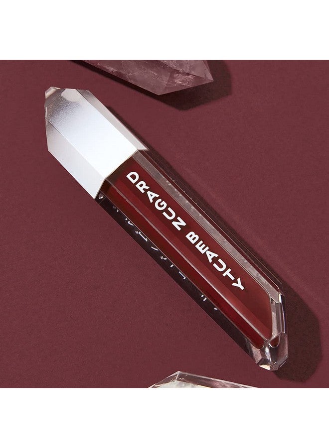 Dragunglass Matte Liquid Lipstick, Burgundy, Hydrating & Comfortable Matte Finish With Jojoba Oil, Vitamin E & Honeysuckle Extract Vegan, & Cruelty Free (0.15 Oz)