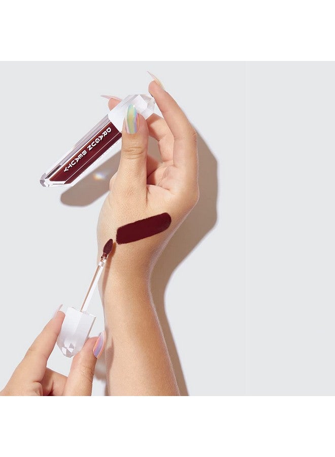 Dragunglass Matte Liquid Lipstick, Burgundy, Hydrating & Comfortable Matte Finish With Jojoba Oil, Vitamin E & Honeysuckle Extract Vegan, & Cruelty Free (0.15 Oz)