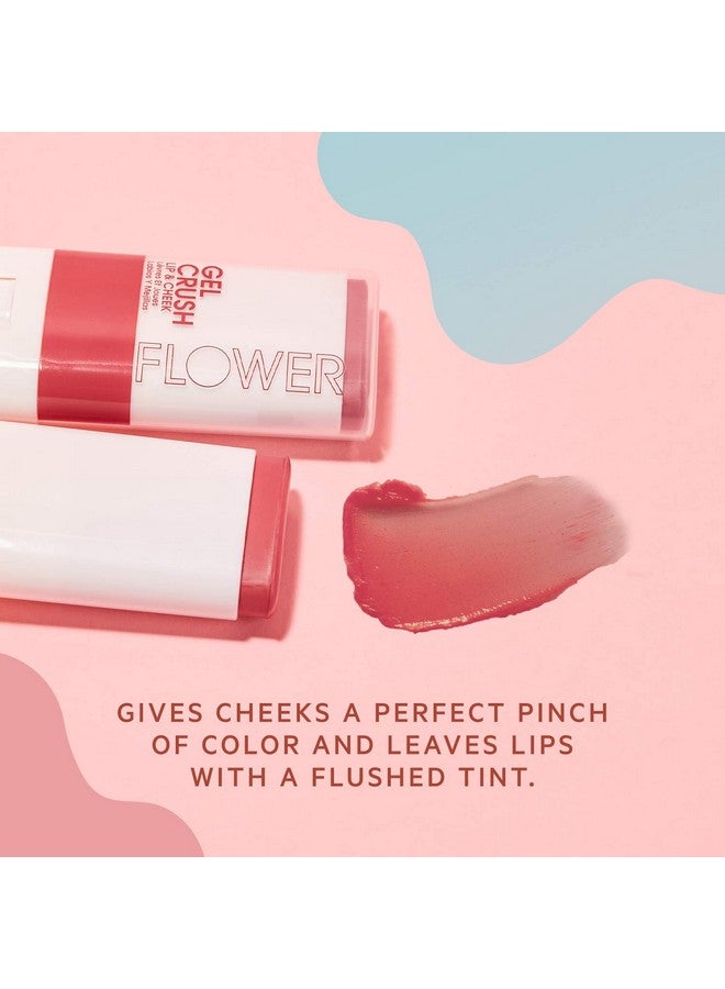 Lip & Cheek Gel Crush ; Cream Blush And Lips Tint In One Portable Multistick ; Hydrating Burst Of Color ; (Blackberry)