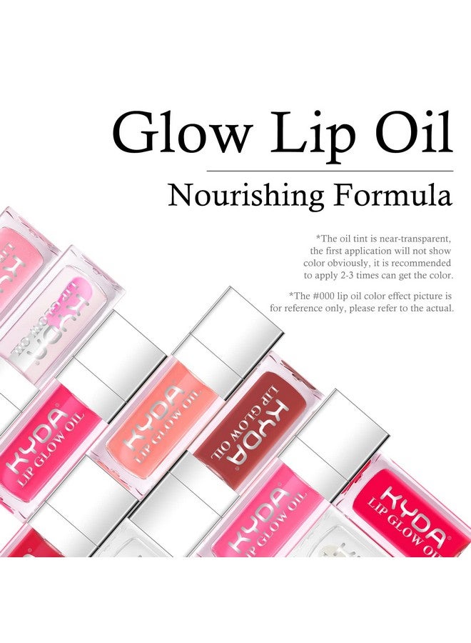 2 Colors Hydrating Lip Glow Oil,Moisturizing Lip Oil Gloss Transparent Plumping Lip Gloss, Lip Oil Tinted For Lip Care And Dry Lips, By Ownest Beauty001+015