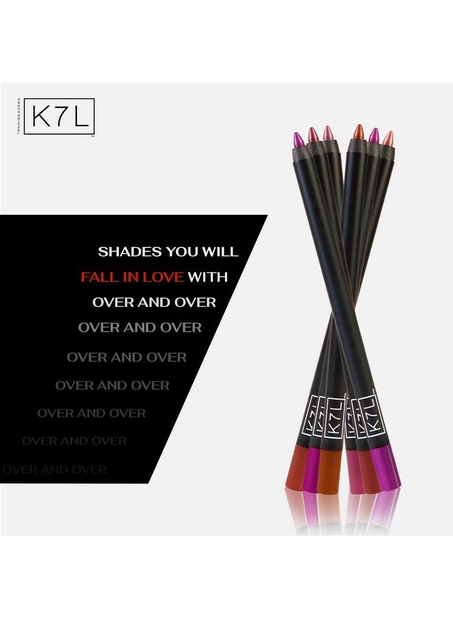 Dark Pink Lip Liner Pencil For Women Buff