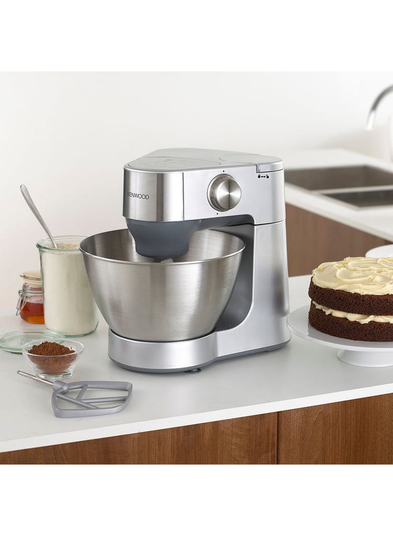 Kenwood Stand Mixer Kitchen Machine Prospero  With  Stainless Steel Bowl, K-Beater, Whisk, Dough Hook, Blender, Meat Grinder 4.3 L 900.0 W KM281SI Grey/Silver