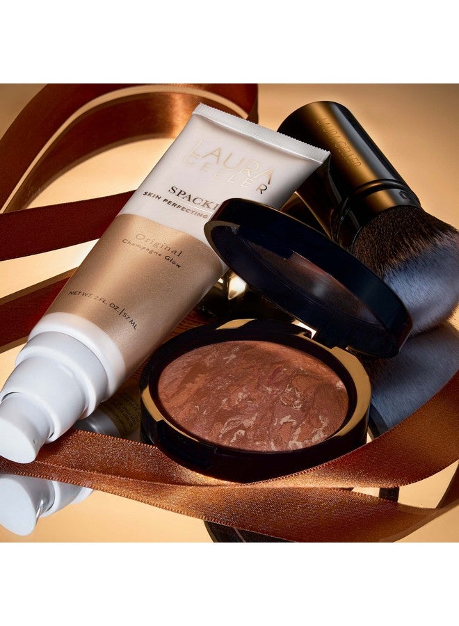 Readynradiant Kit (3 Pc) Baked Bronzenbrighten, Deep + Spackle Supersize Skin Perfecting Primer, Champagne Glow + Retractable Angled Kabuki Brush