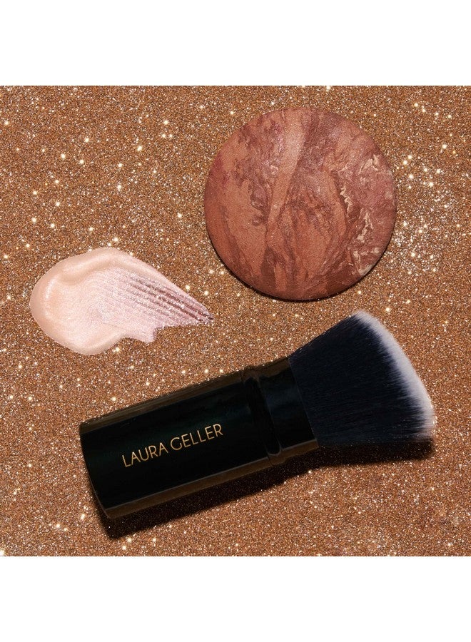 Readynradiant Kit (3 Pc) Baked Bronzenbrighten, Deep + Spackle Supersize Skin Perfecting Primer, Champagne Glow + Retractable Angled Kabuki Brush