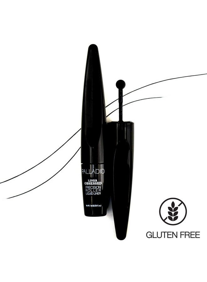 Liner Obsessed Precision Roller Liquid Eye Liner, Roll On Eyeliner, Precise And Sharp Lines, Designed To Apply Perfectly Straight Lines, Matte Black Finish, Quick Drying