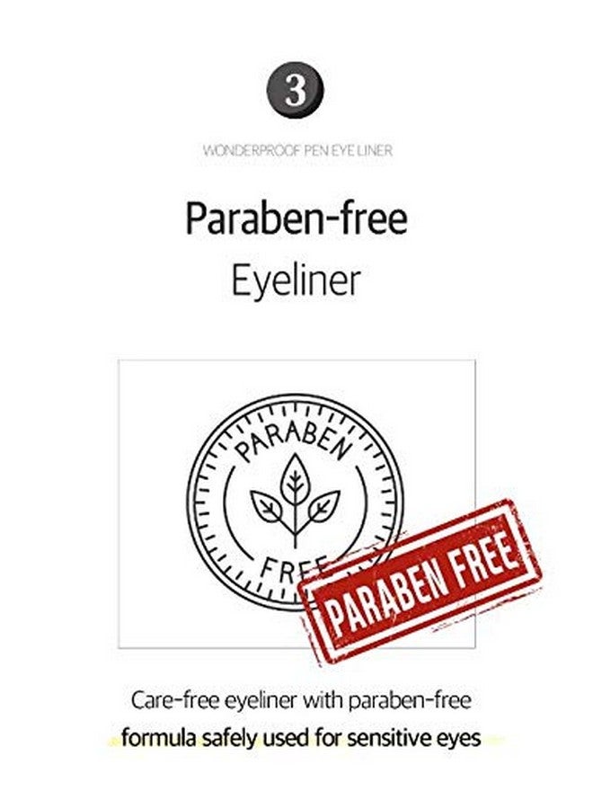 Wonderproof Pen Eyeliner Waterproof Liquid Eyeliner Pen Long Lasting Easy & Quick Drying