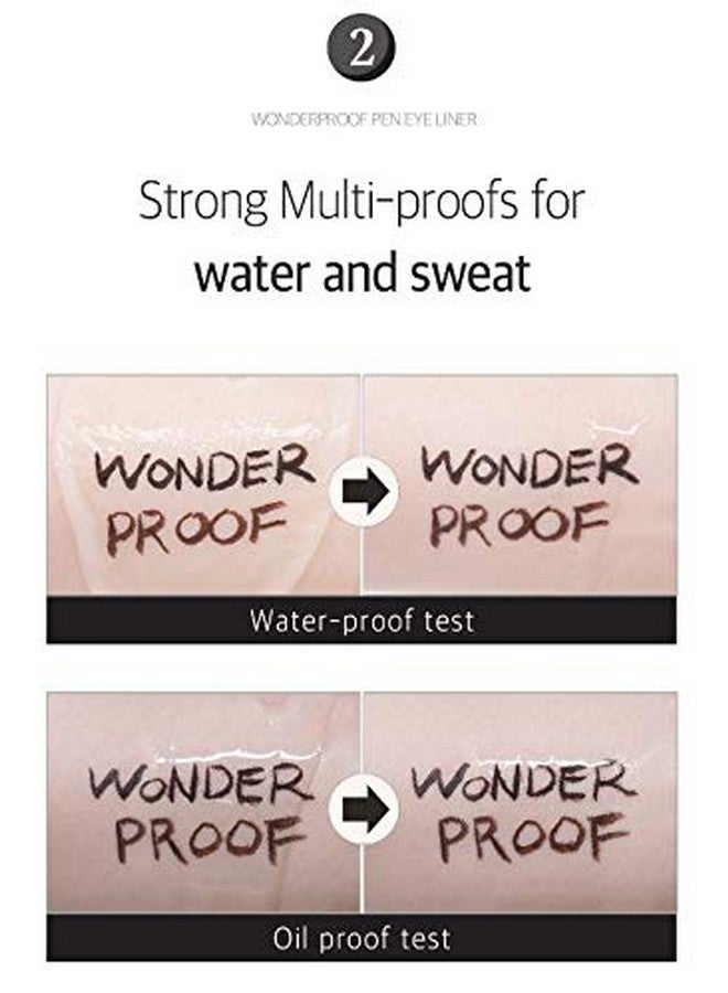 Wonderproof Pen Eyeliner Waterproof Liquid Eyeliner Pen Long Lasting Easy & Quick Drying