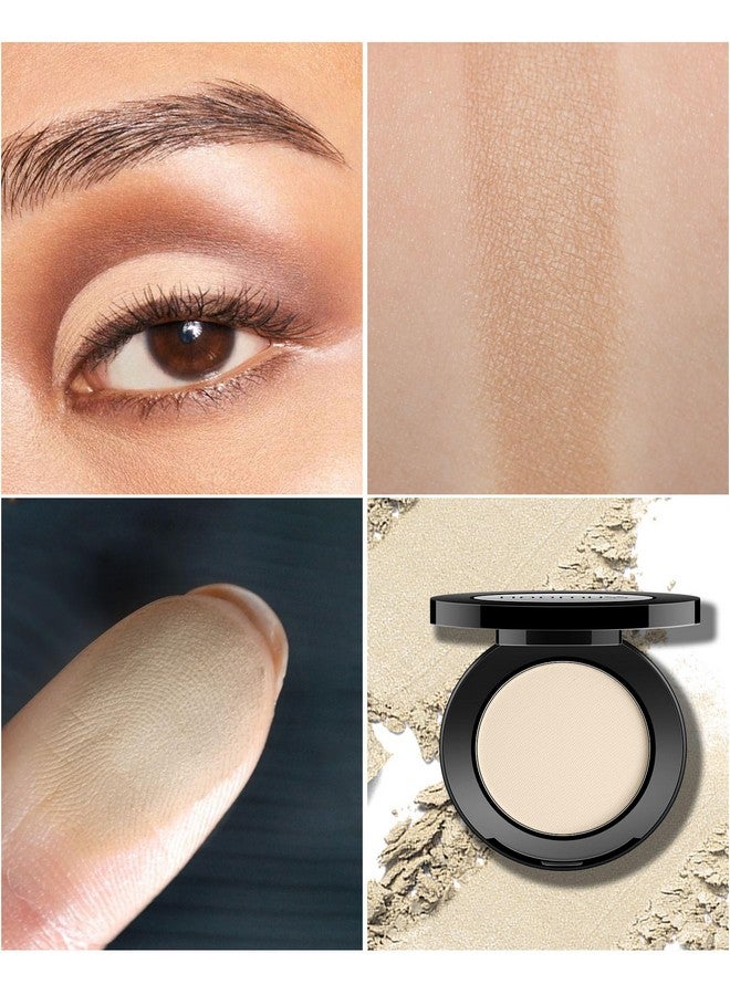Nude Naked Eyeshadow Matte Handmade Eye Sahdow Pressed Powder Palette, High Pigmented & Long Lasting, Intense Color Nude Bold Eyes (Nude)