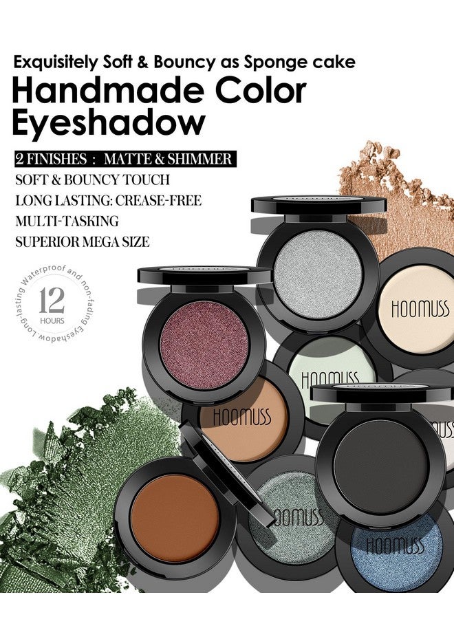 Nude Naked Eyeshadow Matte Handmade Eye Sahdow Pressed Powder Palette, High Pigmented & Long Lasting, Intense Color Nude Bold Eyes (Nude)