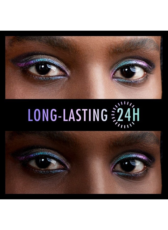Eyeliner Pencil,Purple Eyeliner,Colored Eyeliners,Metallic Eyeliner,Blue Purple Shifting Colors Glitter Waterproof Eyeliner,24H Longlasting Eyeliner Pen,Purpleblue Shifting (Northern Light)