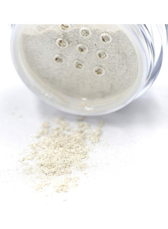 Color Shock By Pure Zivaª White Sparkle Vanilla Snowflake Light Loose Powder Mineral Glitter Single Pot Eyeshadow Dust Pigments; Talc, Paraben & Cruelty Free, No Animal Testing