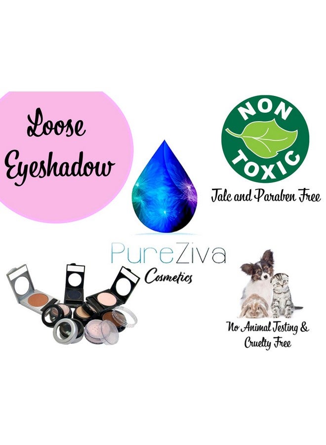 Color Shock By Pure Zivaª White Sparkle Vanilla Snowflake Light Loose Powder Mineral Glitter Single Pot Eyeshadow Dust Pigments; Talc, Paraben & Cruelty Free, No Animal Testing