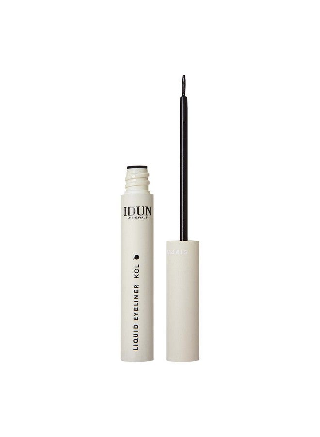 Liquid Eyeliner Kol Imparts A Rich Satin Black Colour Payoff Vegan, Waterresistant Formula Infused With Highly Purified Mineral Pigments Quickdry Texture 0.19 Oz