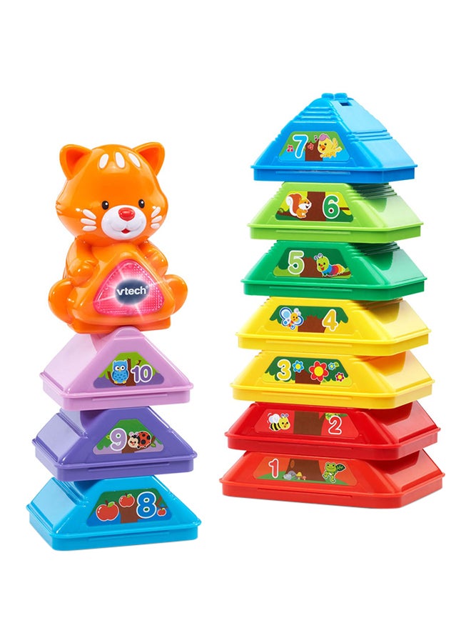 11-Piece Nest And Build Tree Stacker Toy 4.1x2.9x3.2inch