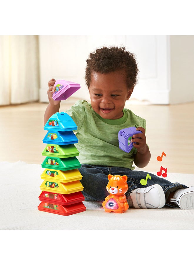 11-Piece Nest And Build Tree Stacker Toy 4.1x2.9x3.2inch