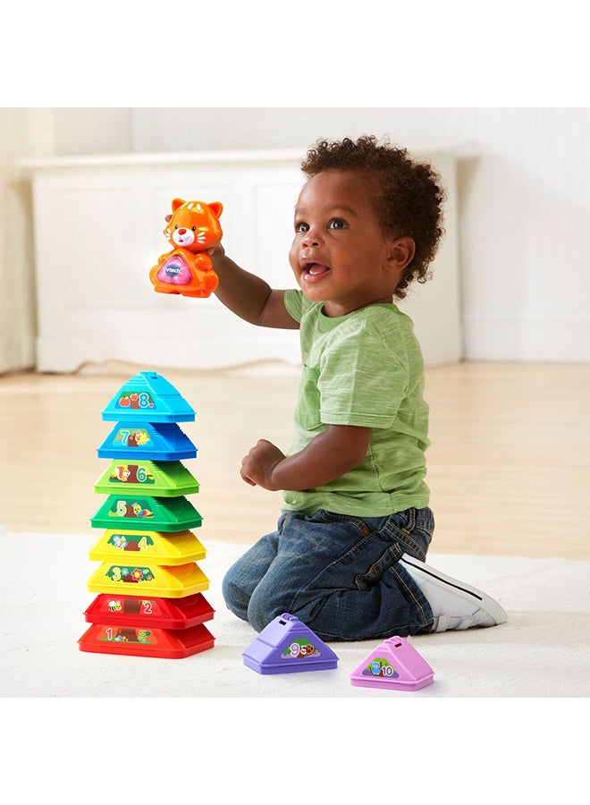 11-Piece Nest And Build Tree Stacker Toy 4.1x2.9x3.2inch