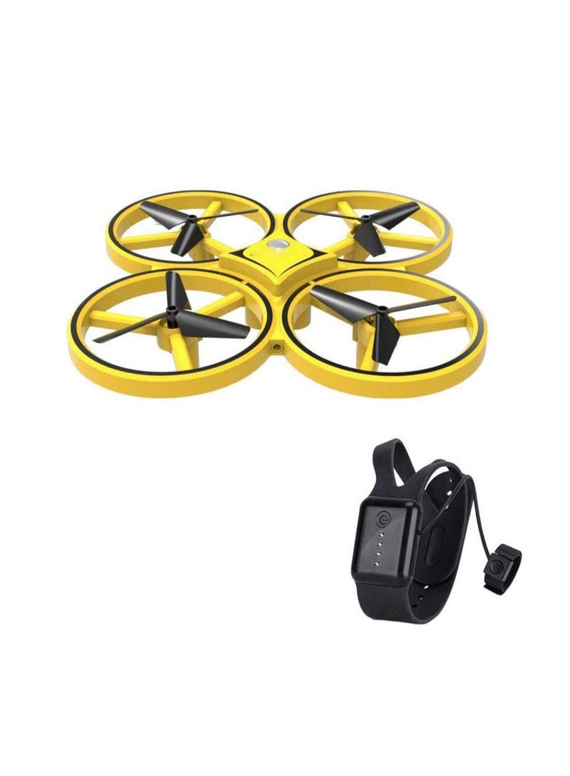 Mini RC Drone, Watch Controller Gesture Hold Quadcopter UAV Performance Gesture Sensing Stable Gimbal G-Sensing Outdoor Toy for Kids