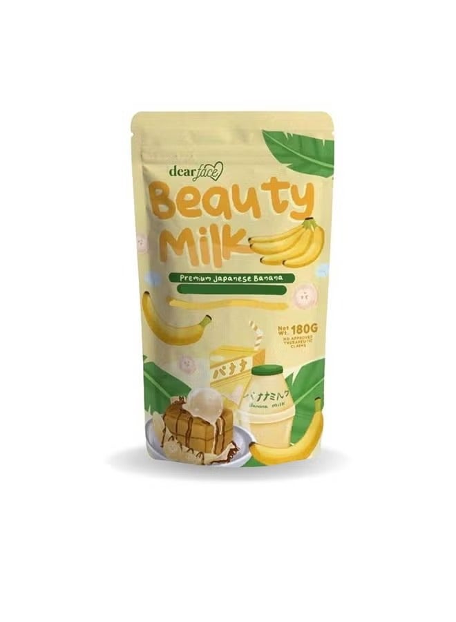 Beauty Milk Premium Japanese Banana Probiotic + Collagen Drink 10 Sachets x 18g