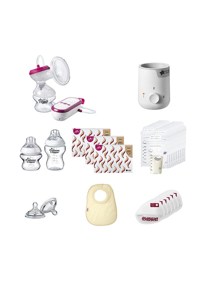 Complete Breastfeeding Kit - MadeFor Me Electric Breast Pump, Baby Bottle And Food Warmer And Breastfeeding Accessories
