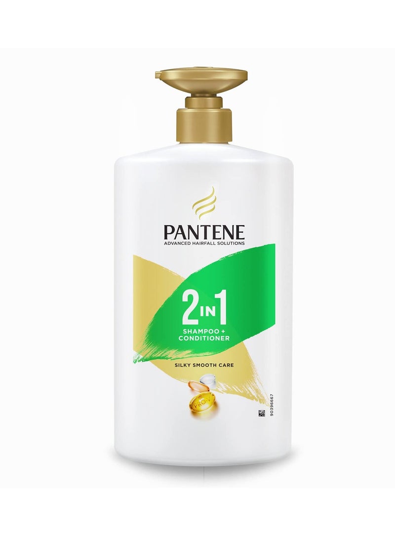 Pantene Advanced Hairfall Solution 2in1 Anti Hairfall Silky Smooth Shampoo Conditioner